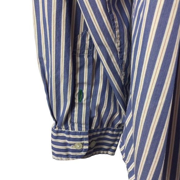 Tommy Hilfiger Navy and White Striped Shirt, Size XL - Picture 3 of 8